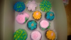 Forgive the blurry cell phone pic. Do you like my blue daffodils? Smurfie daffodils.