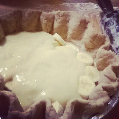 Banana Cream Pie Gluten-free, dairy-free options available.